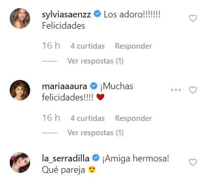 María Aura, Sylvia Saenz y Ana Serradilla fueron otras de las famosas que aplaudieron el mensaje realizado por Louvier. 
<br>
