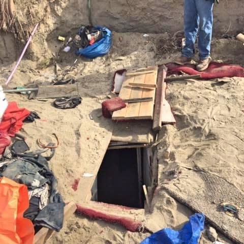 El acceso secreto al búnker.