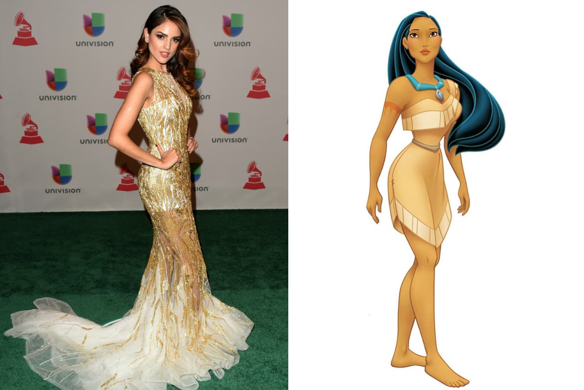 Eiza González y su vestidazo en la alfombra de 2014 vaya que se ganaron el corazón de los fans de Pocahontas.