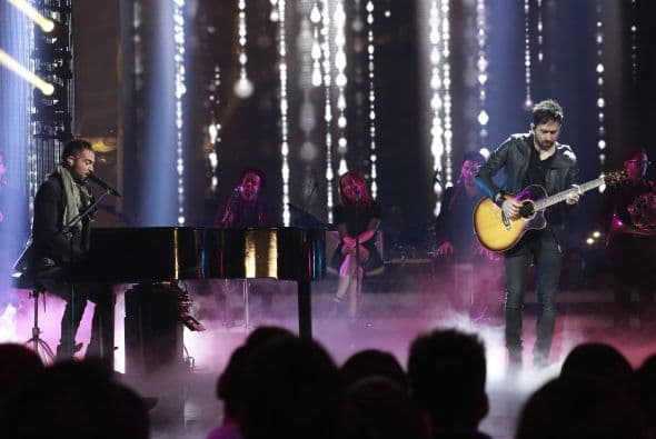 Pablo y Mario dieron un toque sensible a la noche.