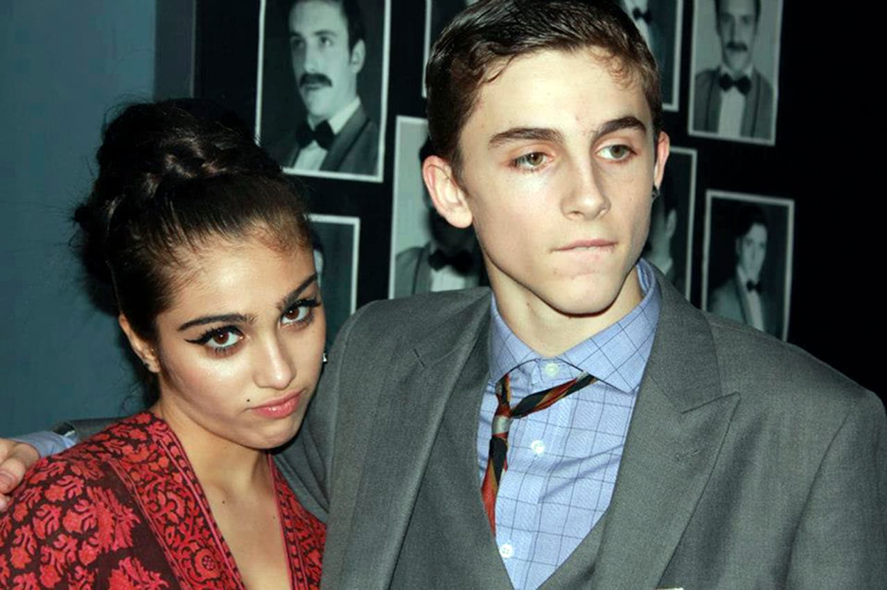 Timothée Chalamet y Lourdes Leon.