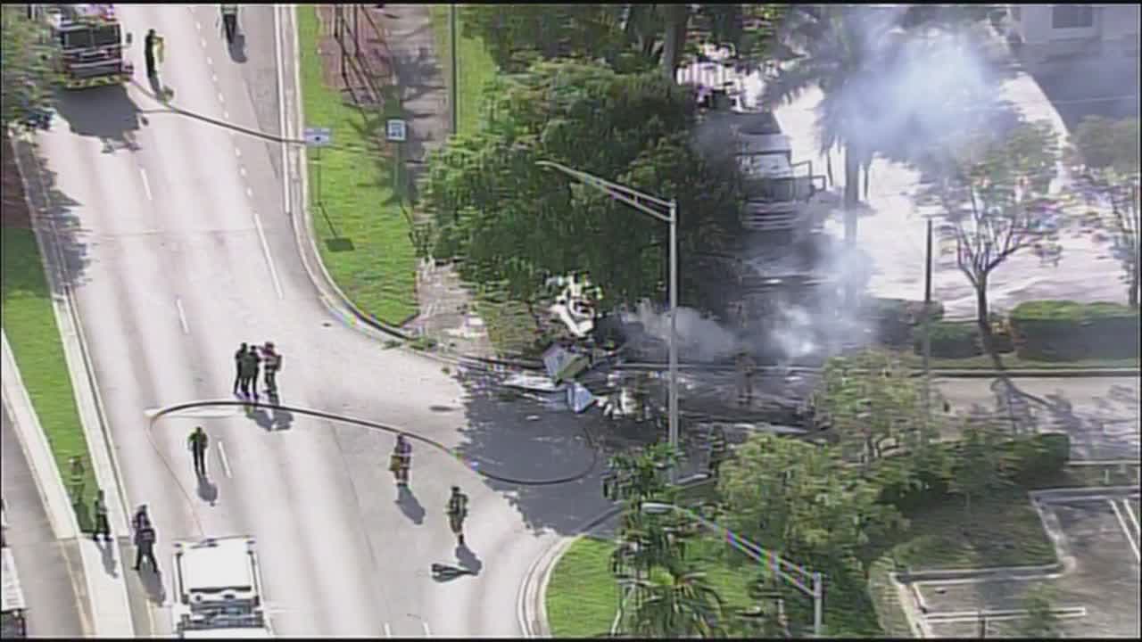 Cae una avioneta con dos personas a bordo en el condado Broward 