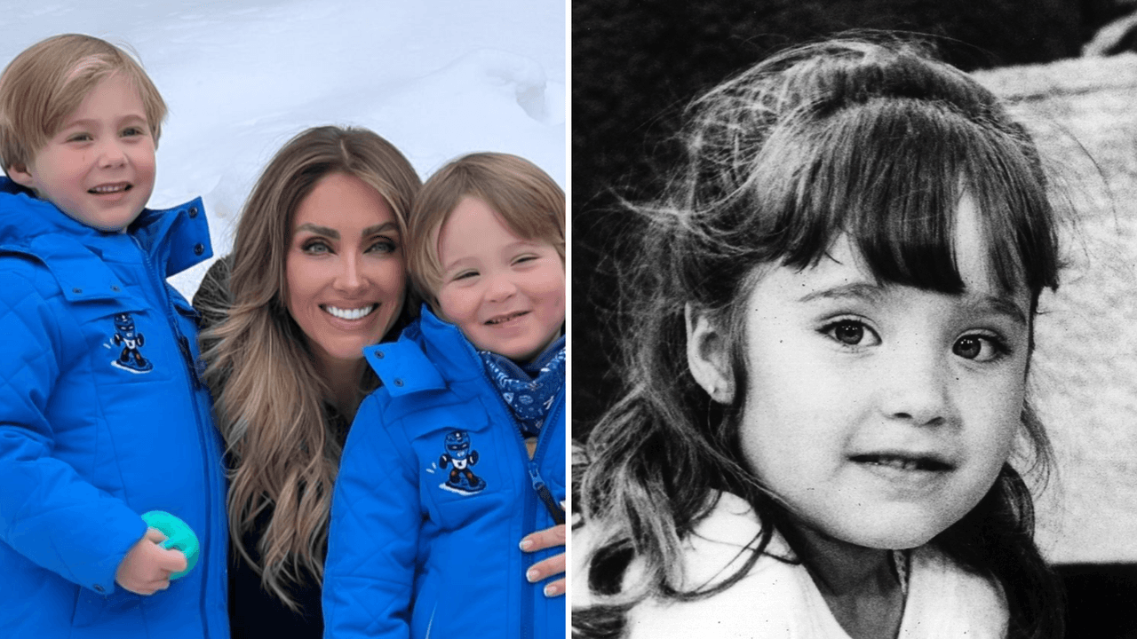 Anahí con sus hijos / Anahí en 'Chiquilladas'