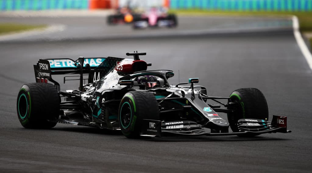 Así quedaron los primeros diez del GP de Hungría: Hamilton, Verstapppen, Bottas, Stroll, Albon, Vettel, Pérez, Ricciardo, Magnussen y Sainz.