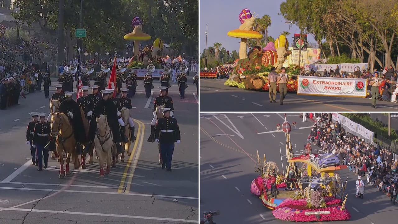 Inicia el Desfile de las Rosas 2023 con la presencia de vehículos militares, carrozas y bandas