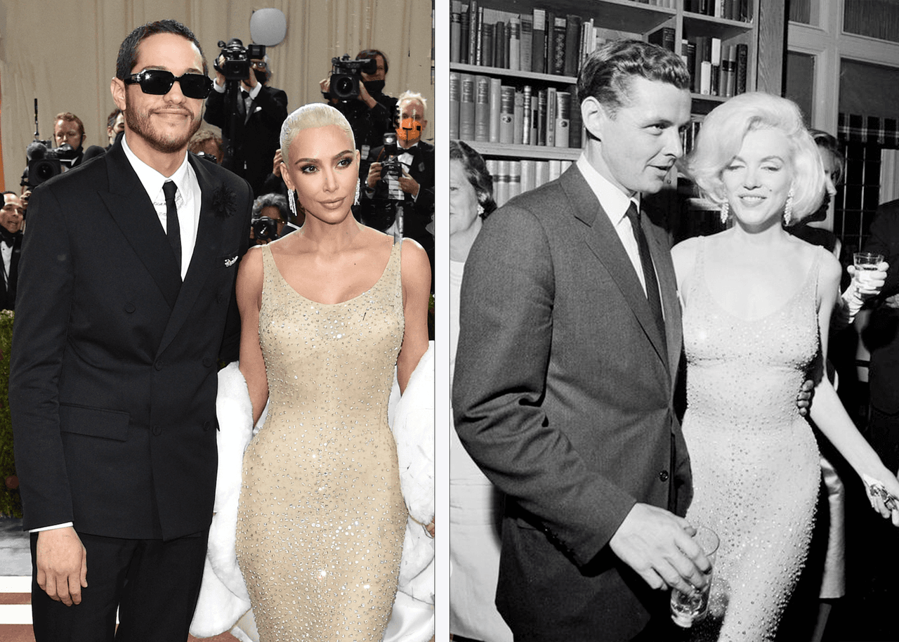 El vestido, diseñado por Bob Mackie y cosido a mano con 
<b>6,000 cristales,</b> fue prestado a la empresaria por parte del Ripley's Believe It or Not! Museum, según datos del Daily Mail. 
<br>