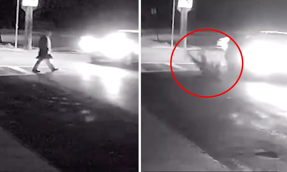 Video muestra a anciano siendo atropellado por un auto que luego huye de la escena