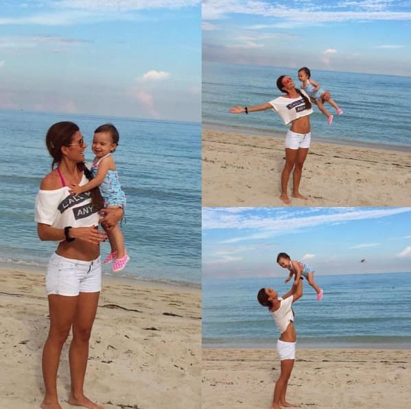 Baby Michelle, la princesita de Alan Tacher, luce adorable disfrutando de la playa y el sol. (Septiembre 27,2016)