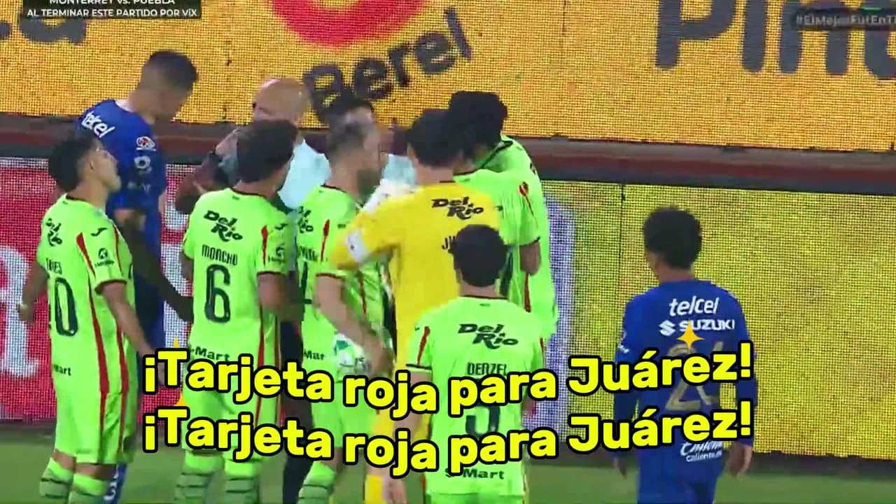 ¡Tarjeta roja para Juárez! Los Bravos se quedan con un hombre menos