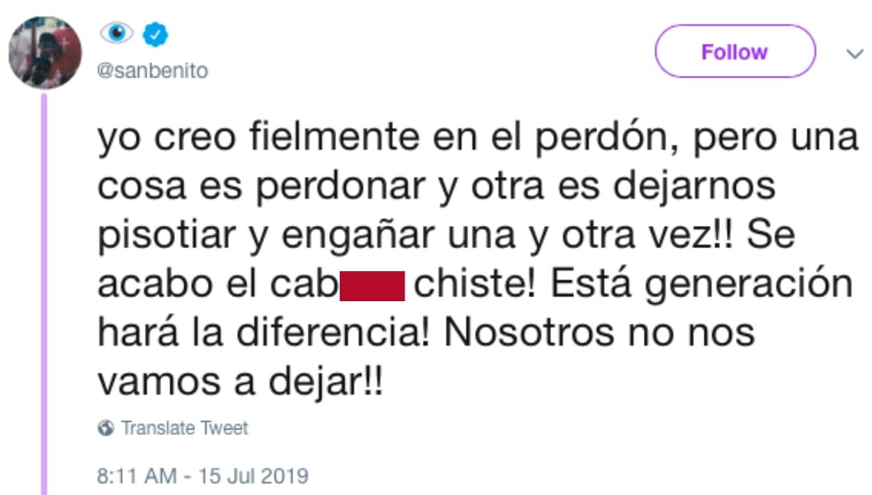 <b><a href="https://www.youtube.com/watch?v=acEOASYioGY" target="_blank">El intérprete de 'Callaíta'</a></b> confía en que su generación logrará hacer cambios, como éste por el que marchará, pues ningún gobernador de Puerto Rico ha renunciado.