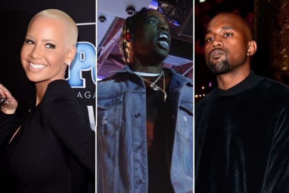 Amber Rose parece que estaba muy dolida con Kanye West, y hasta se reveló que es el rapero Travis Scott quien escribe las canciones para su ex.
