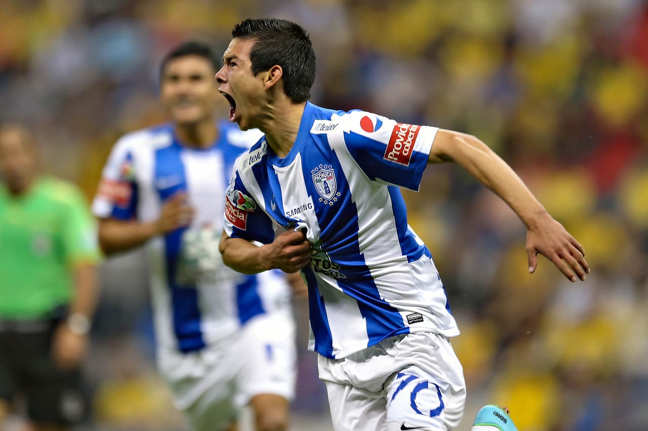 Poco tiempo bastó para que Hirving Lozano se consolidara en el Pachuca, club en el que actuó entre 2014 y 2017.