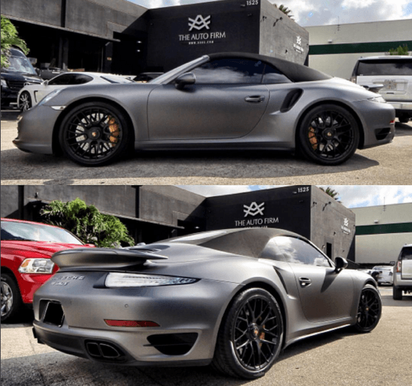 Desde diversos ángulos una bonita personalización de un Porsche 911 Turbo S, por pedido a The Auto Firm de Jorge Posada, ex jugador de los Yanquis de Nueva York