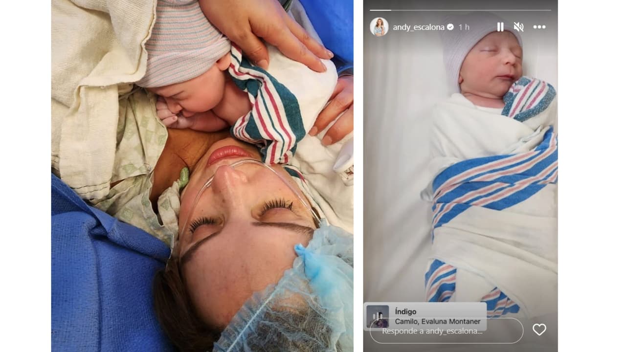 Las primeras fotografías del hijo de Andrea Escalona.