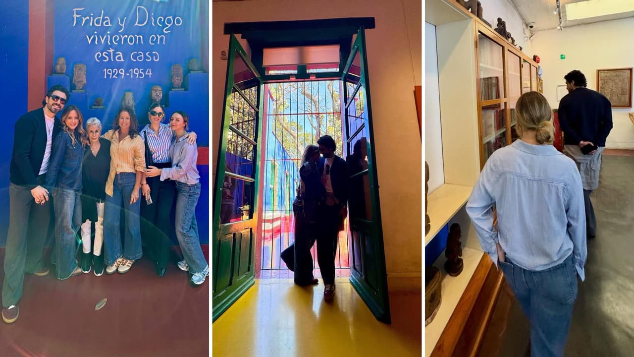 Andrea Legarreta, sus hijas, Mía y Nina, y su pareja, Luis Carlos Origel, pasaron tiempo juntos.