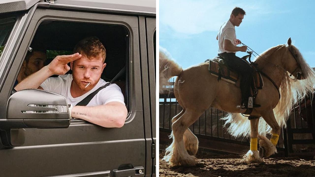 Los extravagantes lujos de 'El Canelo': aviones, yates, autos y un caballo de 100 mil USD