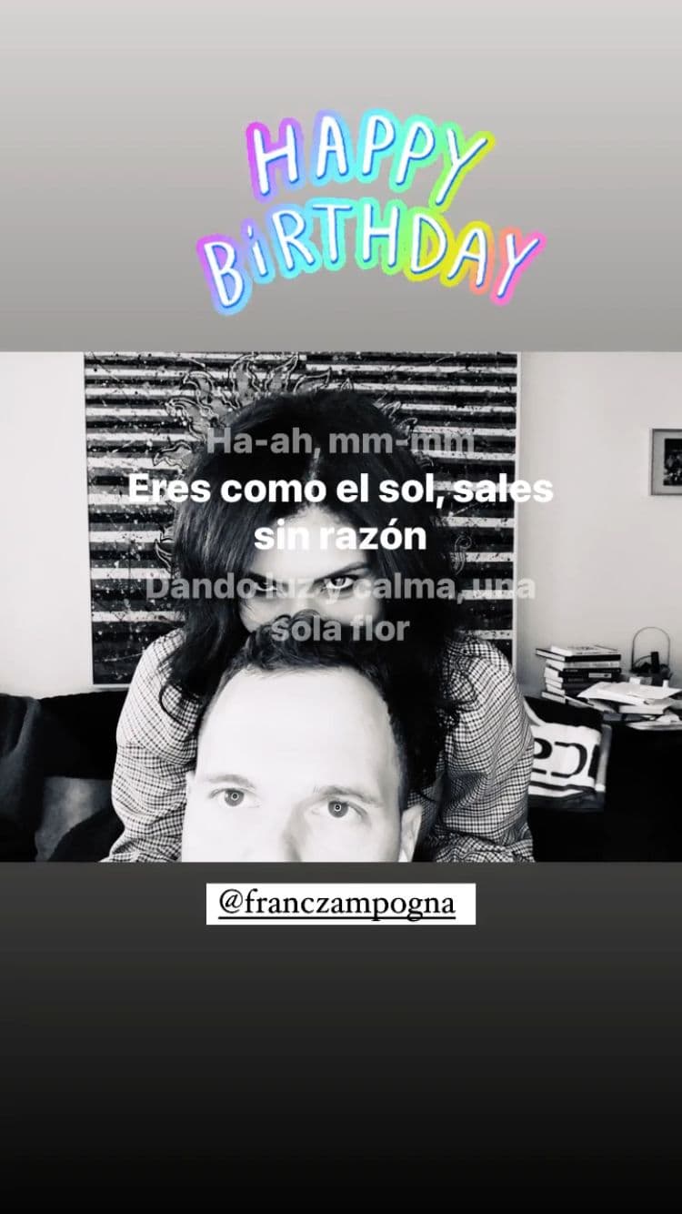 Fran ha expresado lo mucho que ama a Francesco y cuán afortunada se siente de poder compartir con él la vida y una familia.