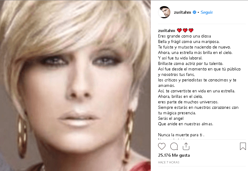 El actor expresó en un poema todo lo que para él representa Christian Bach y así lo compartió con sus más de 200 mil seguidores en
<b> <a href="https://www.instagram.com/zuritahm/" target="_blank">Instagram.</a></b>