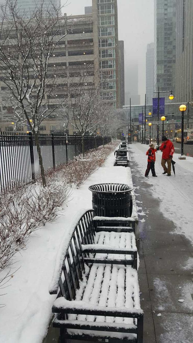Las temperaturas han bajado drásticamente en las últimas horas. Se espera que durante la noche se alcancen 24º F (-4º C).