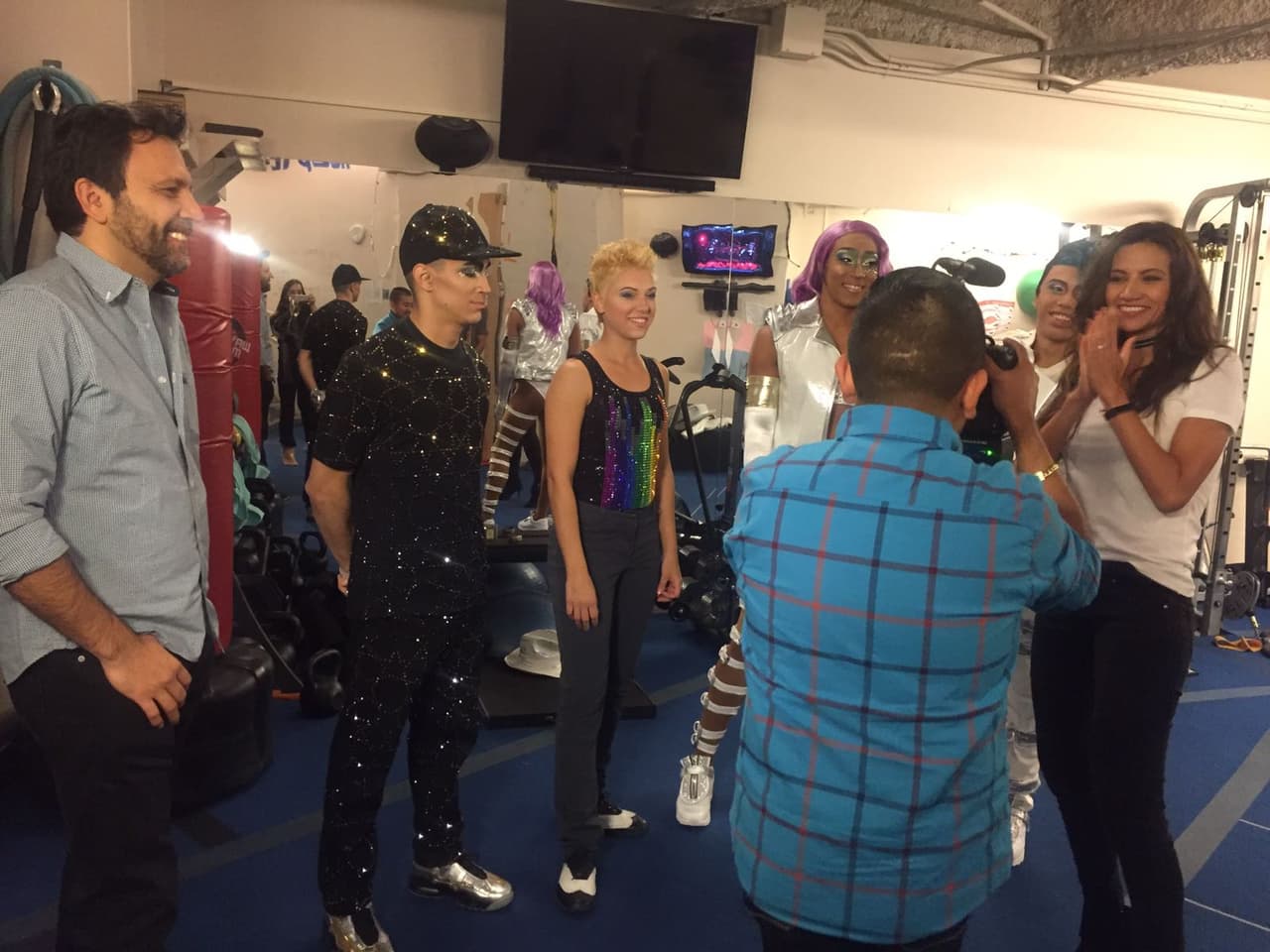 Argelia estaba feliz de poder compartir unos minutos con ellos y conocer sus historias.