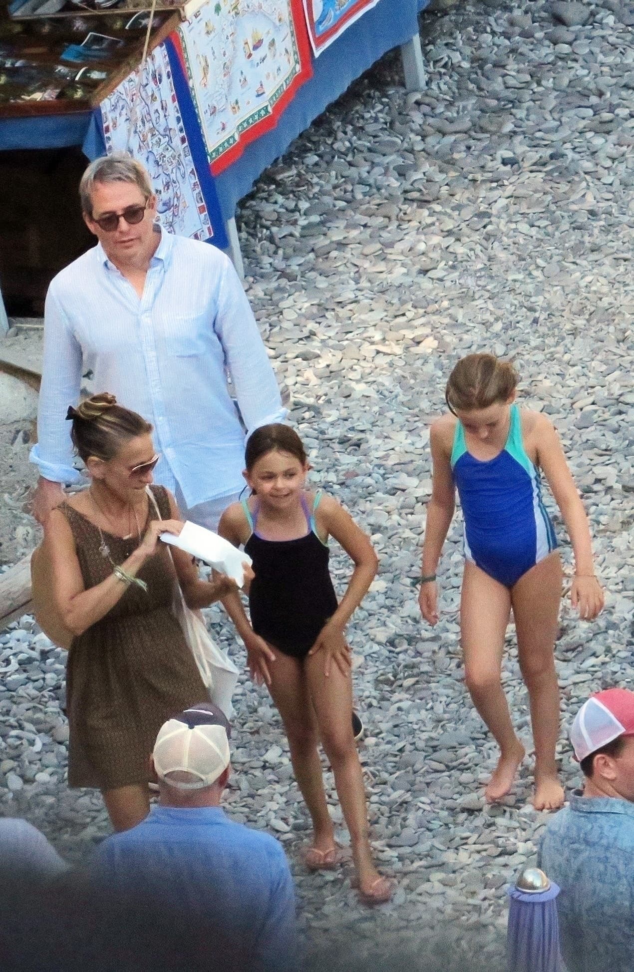 Los actores Sarah Jessica Parker y Matthew Broderick, así como sus hijas Marion y Tabitha, pasaron las vacaciones de verano en Portofino, Italia.