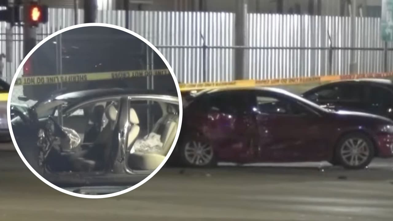 Muere un hombre luego de recibir un disparo y chocar contra varios vehículos al noreste del condado de Harris