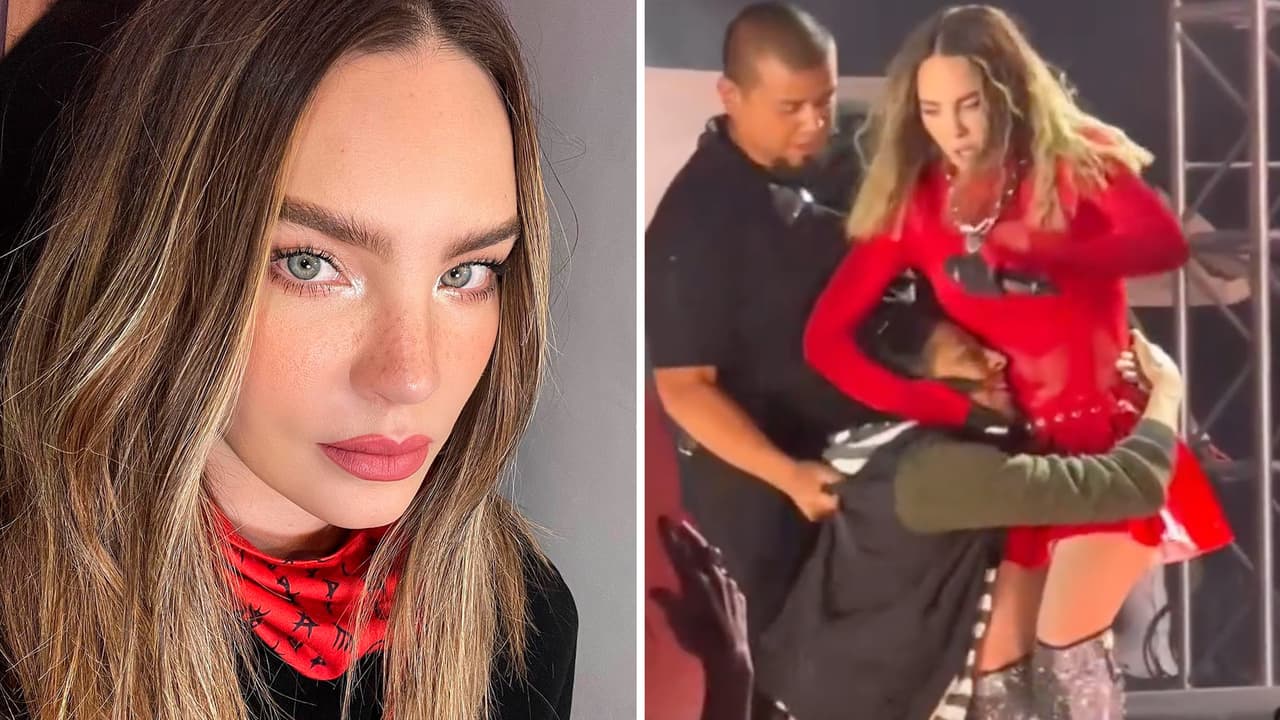 Belinda fue atacada por un fan en pleno escenario y su reacción sorprendió a todos