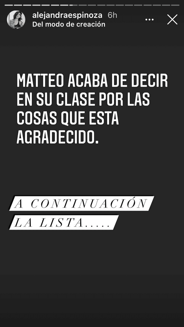 A través de sus historias de Instagram, la ganadora de 
<b><a href="https://www.univision.com/shows/nuestra-belleza-latina" target="_blank">Nuestra Belleza Latina</a></b> contó que su hijo tuvo que mencionar en clase las cosas de la vida por las que está agradecido. 
<br>