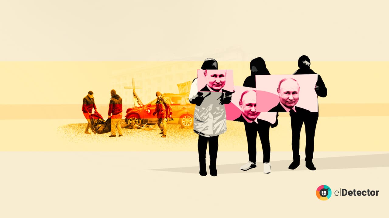Los desinformadores pro Putin intentan minimizar el horror de la guerra en Ucrania
