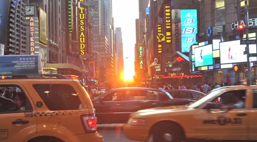 Puesta de sol en Manhattan