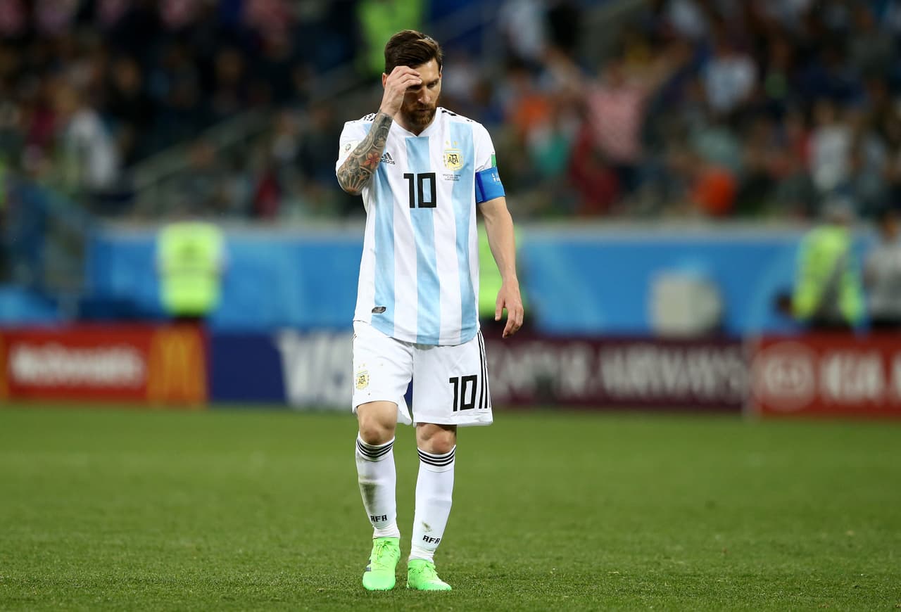 Poco pudo hacer Lionel Messi en la derrota de Argentina 0-3 ante Croacia.