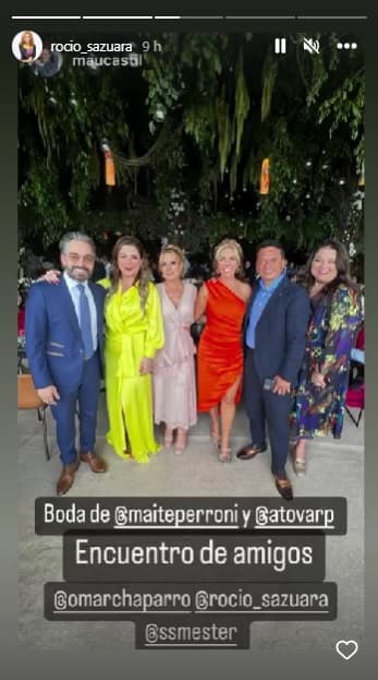 Alvarado, quien asistió al fin de semana nupcial de la pareja, dio a conocer asimismo que este lunes 10 de octubre los invitados todavía disfrutaron de un ‘brunch’. 
<br>