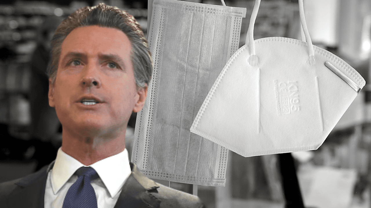 Newsom anuncia la compra de 420 millones de mascarillas en un nuevo contrato