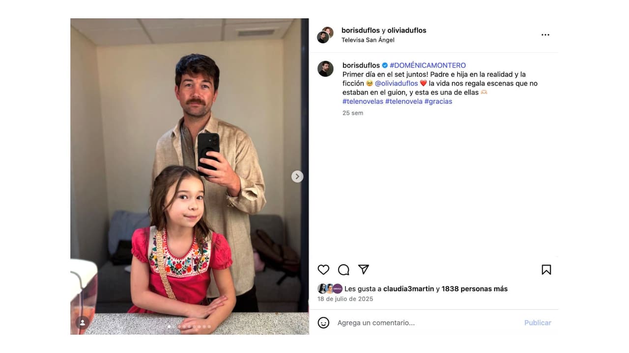 Boris y Olivia Duflos interpretan a 'Bartolo Reyes' y 'Rosita' en Doménica Montero.