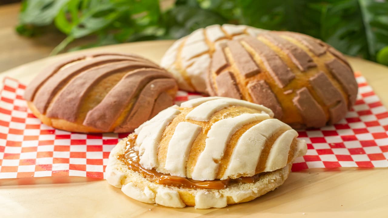 Conchas con dulce de leche