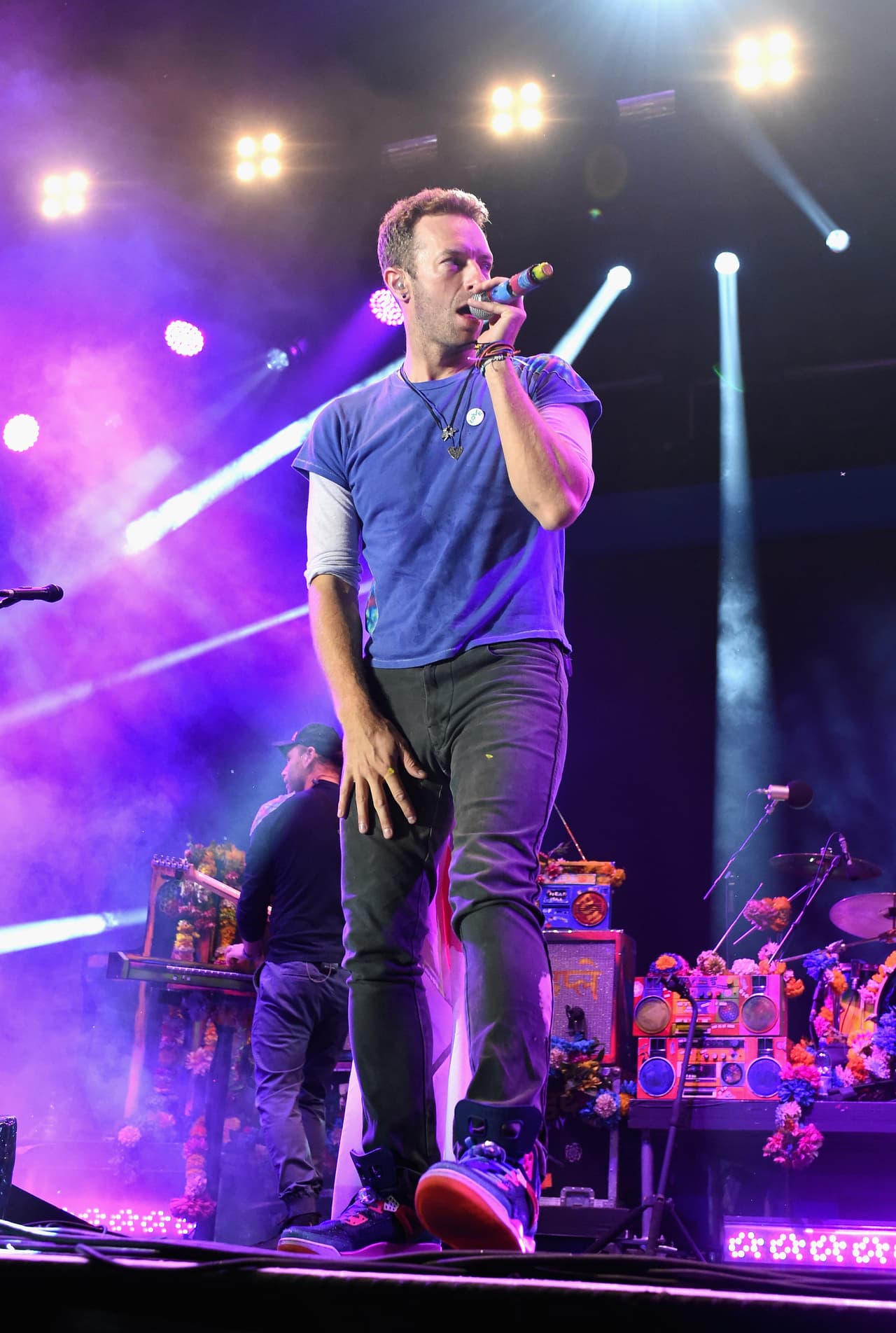 Coldplay tocando en el concierto de caridad del Príncipe Harry.