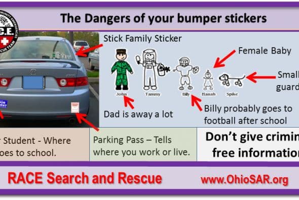 Adviertan sobre calcomanías familiares 