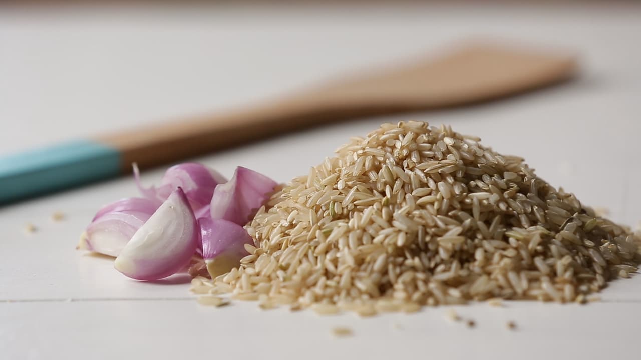 Lo principal son el arroz integral y los chalotes.