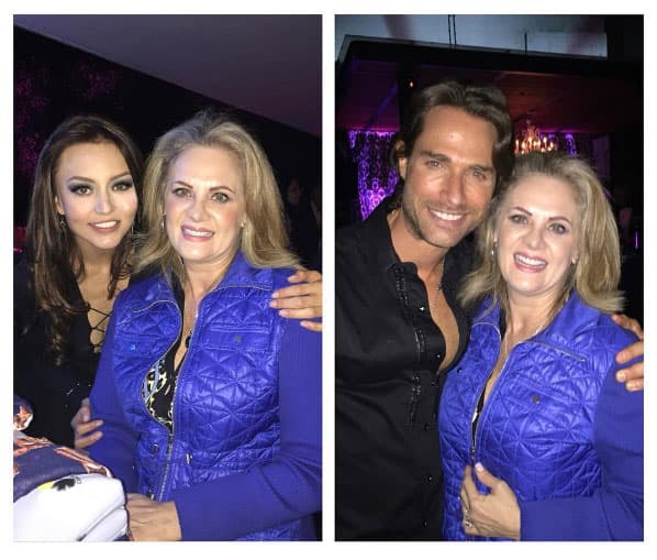 Erika Buenfil fue otra de las invitadas, ella trabajó con Sebastián en el melodrama "Amores verdaderos".