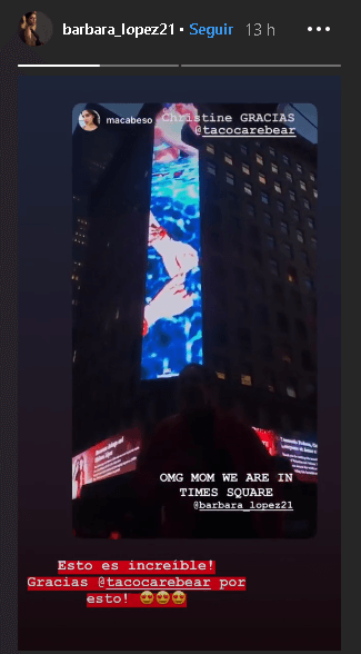 Por su parte, 
<b><a href="https://www.univision.com/novelas/amar-a-muerte/barbara-lopez-la-interprete-de-juliana-en-amar-a-muerte-recordo-sus-inicios-en-el-programa-hoy-fotos?related=true" target="_blank">Bárbara López</a></b>, quien interpretó a Juliana, compartió la historia de Macarena Achaga, agradeciendo el detalle de Christine.