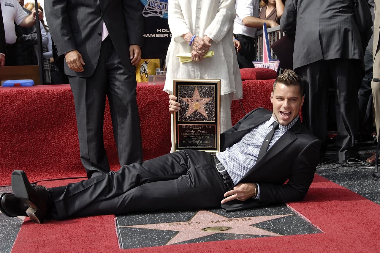 <b>Ricky Martin</b> logró la cúspide del reconocimiento en la popular avenida de Los Ángeles en 2007.