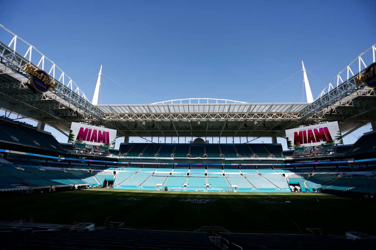 El Hard Rock Stadium listo para conocer al nuevo campeón de la NFL