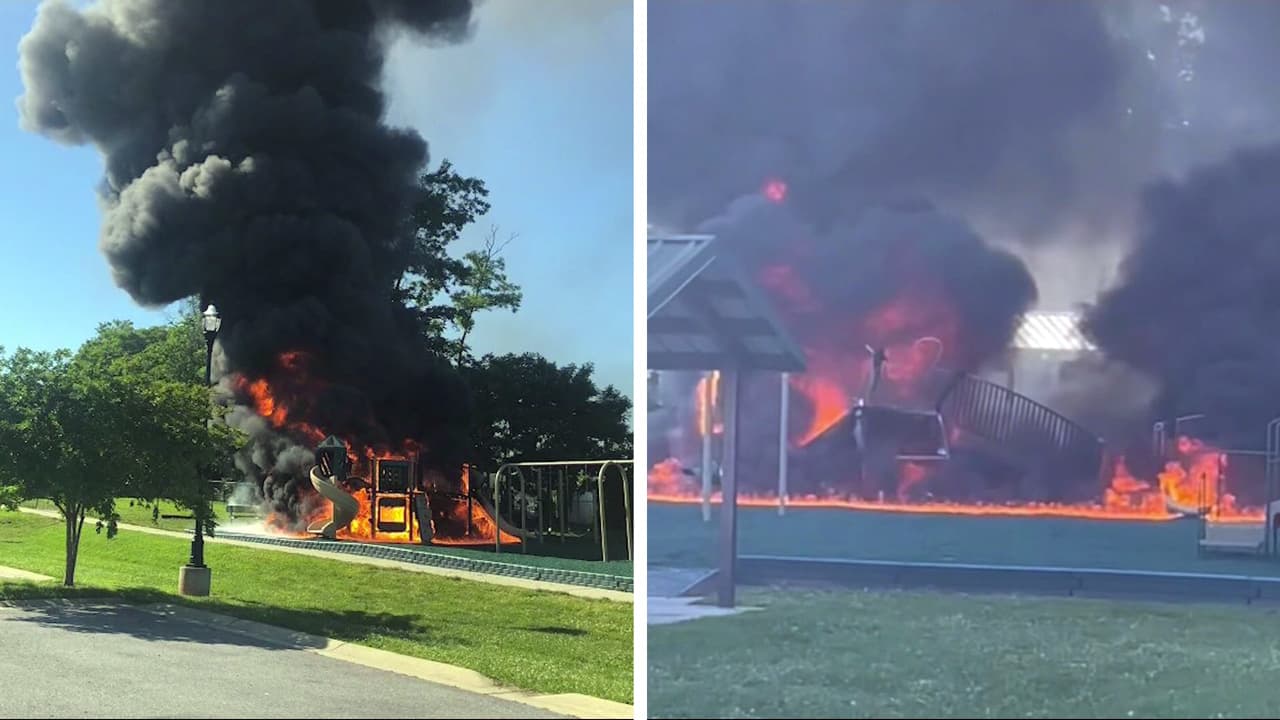 Arrestan a menor de edad señalado de provocar incendio en parque del condado Montgomery