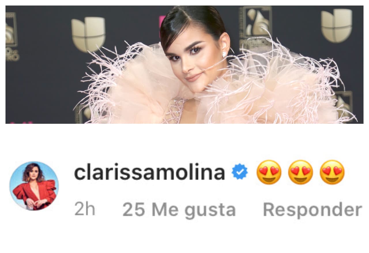 <b><a href="https://www.univision.com/famosos/a-clarissa-molina-la-ex-de-maluma-y-a-otras-famosas-se-les-metio-jlo-por-las-venas-y-bailaron-como-ella-video" target="_blank">Clarissa Molina</a></b>, quien también forma parte de la historia de Nuestra Belleza Latina, le dedicó unos cariñosos emoticonos.
<br>