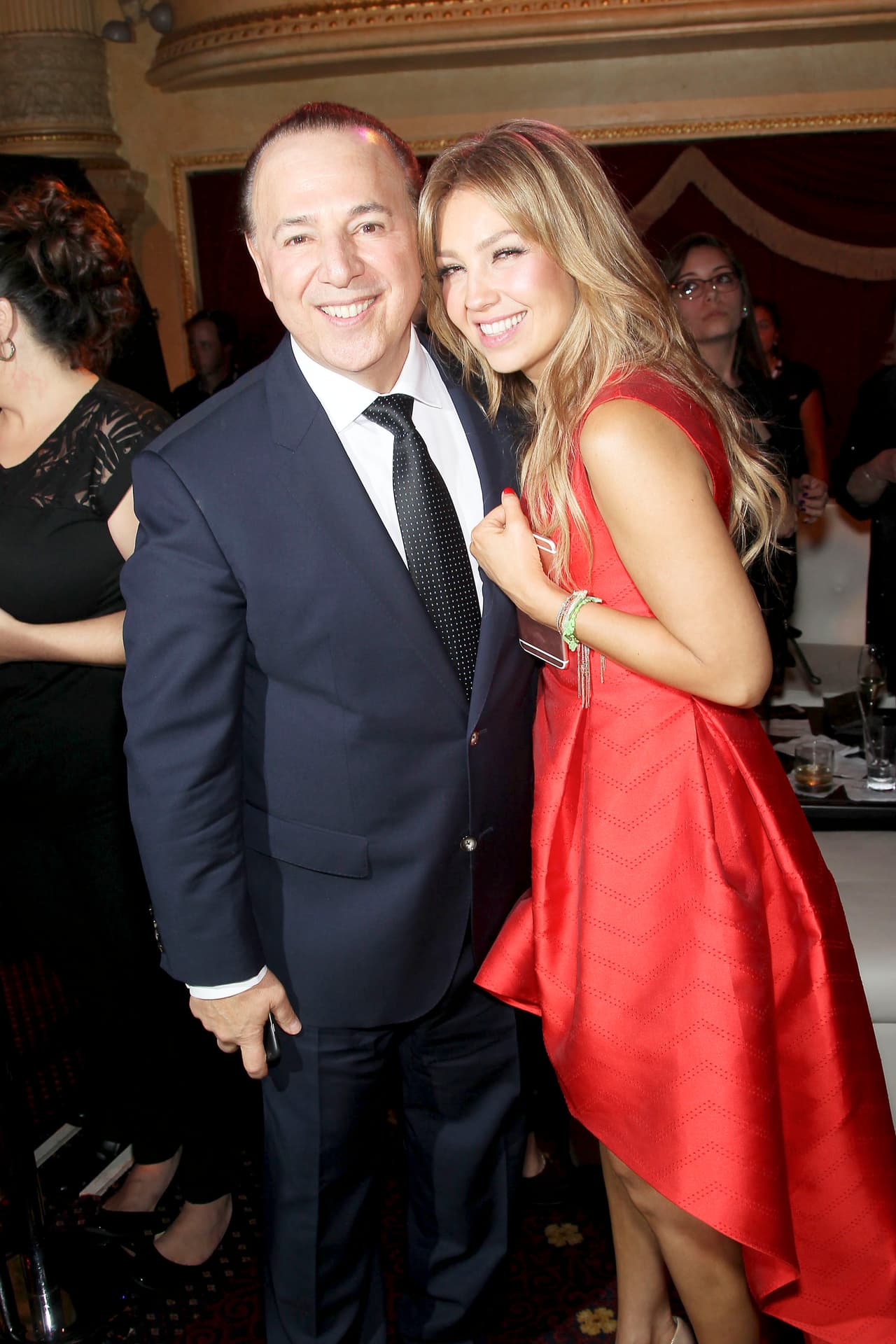 La pareja de famosos se mostró muy contenta en el evento y agradecieron la asistencia de toda la gente.