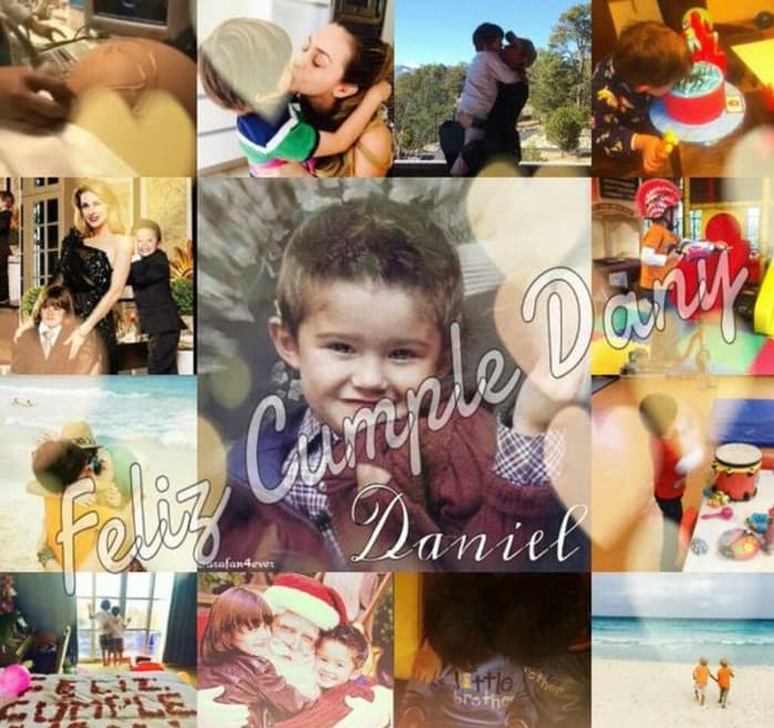 El año pasado Manola publicó este collage del pequeño Daniel, hijo de Aracely Arámbula y Luis Miguel felicitándolo por su cumpleaños. Ahora, por postear otra foto de él se acabó la amistad de las actrices.