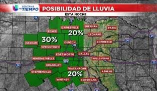 Lluvia y tormentas regresan al norte de Texas

