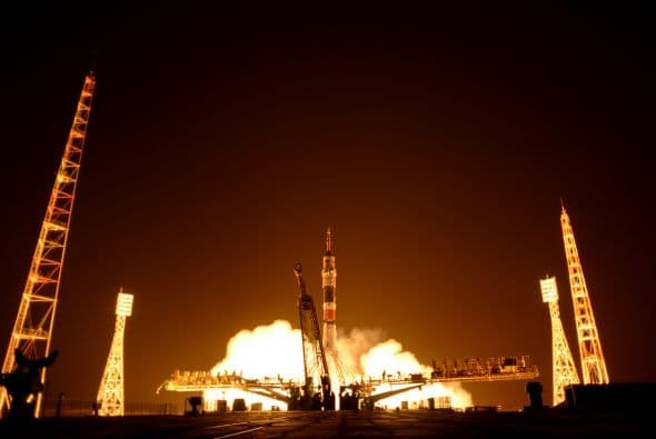 La nave espacial que lleva a la Estación Espacial Internacional (EEI) con tripulación alemana.