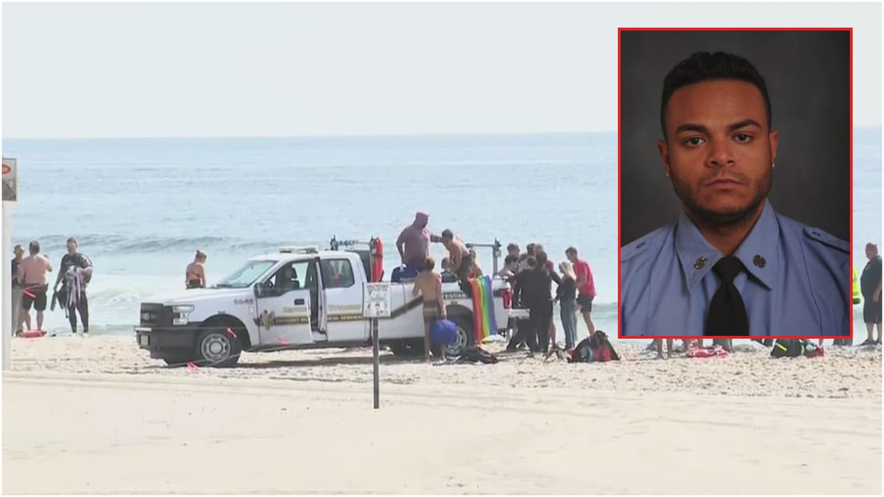 Era un bombero del FDNY el hombre que se ahogó salvando a su hija en playa de Nueva Jersey