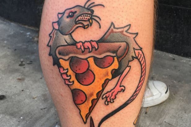 Pizza Rat pasó de ser viral a ser carnal en la pierna de un neoyorquino